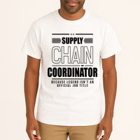 Supply Chain Coordinator Legend Job Title Tall T-Shirt