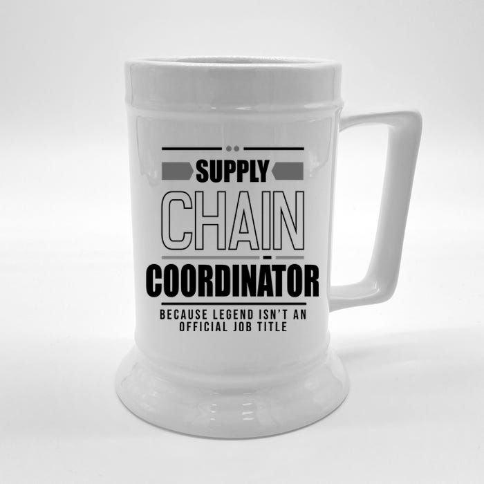 Supply Chain Coordinator Legend Job Title Beer Stein