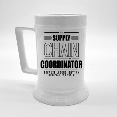 Supply Chain Coordinator Legend Job Title Beer Stein