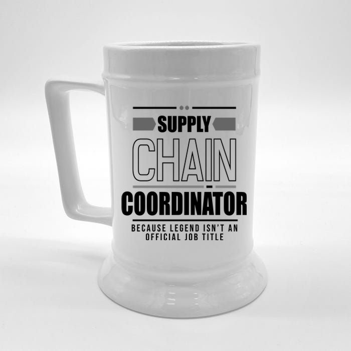 Supply Chain Coordinator Legend Job Title Beer Stein