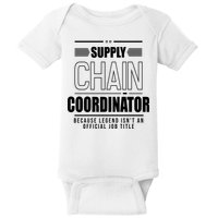Supply Chain Coordinator Legend Job Title Baby Bodysuit