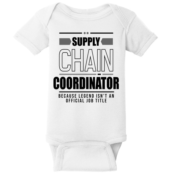 Supply Chain Coordinator Legend Job Title Baby Bodysuit