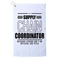 Supply Chain Coordinator Legend Job Title Golf Towel