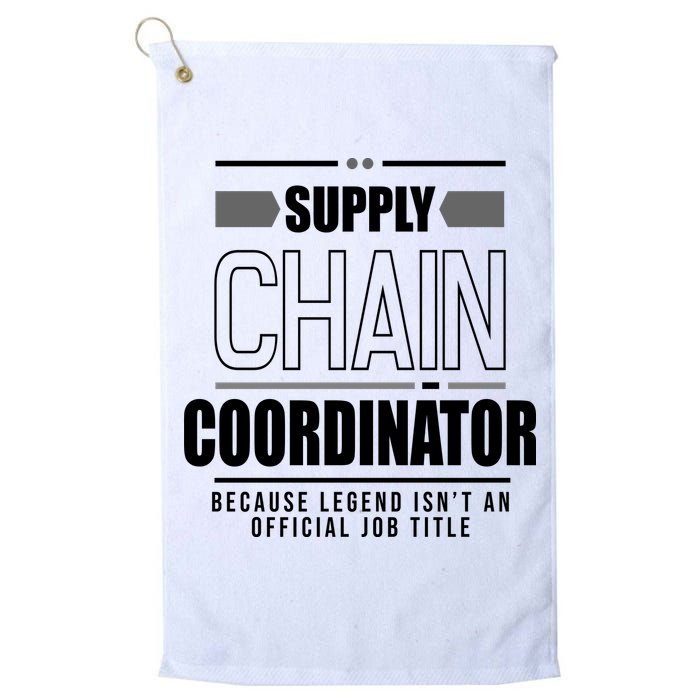 Supply Chain Coordinator Legend Job Title Golf Towel
