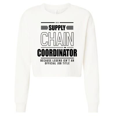 Supply Chain Coordinator Legend Job Title Cropped Pullover Crew