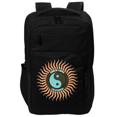 Santa Cruz California 70s Beach Surfing Retro Impact Tech Backpack