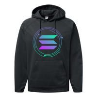 Solana Crypto Coin Currency Performance Fleece Hoodie