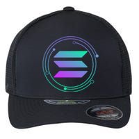 Solana Crypto Coin Currency Flexfit Unipanel Trucker Cap