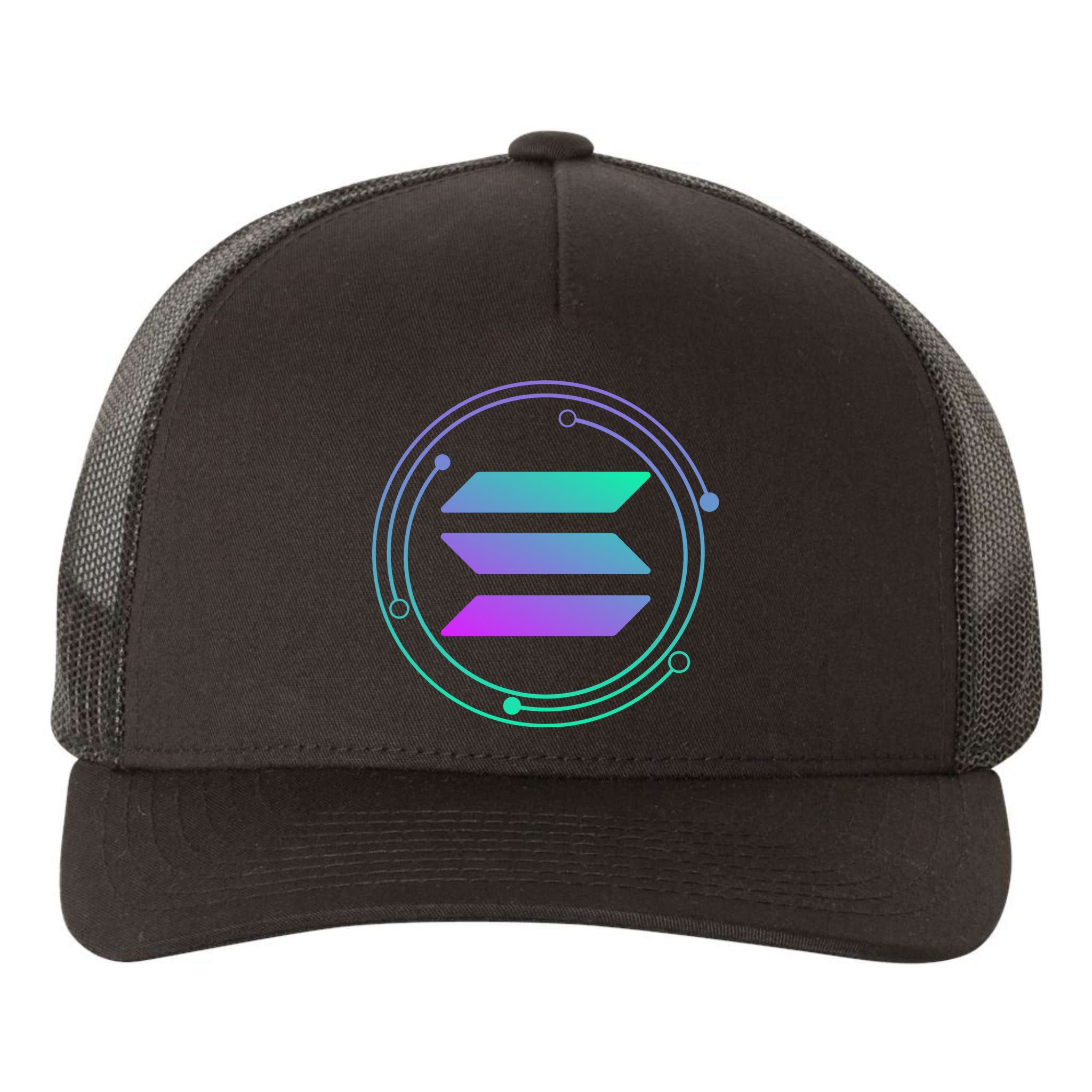 Solana Crypto Coin Currency Yupoong Adult 5-Panel Trucker Hat