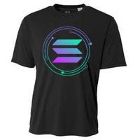 Solana Crypto Coin Currency Cooling Performance Crew T-Shirt