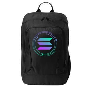 Solana Crypto Coin Currency City Backpack