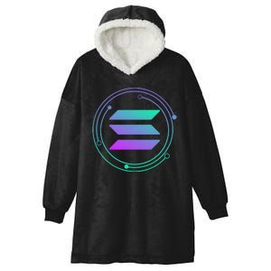 Solana Crypto Coin Currency Hooded Wearable Blanket