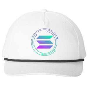 Solana Crypto Coin Currency Snapback Five-Panel Rope Hat