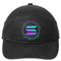 Solana Crypto Coin Currency 7-Panel Snapback Hat