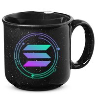 Solana Crypto Coin Currency 15oz Campfire Ceramic Mug