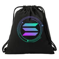 Solana Crypto Coin Currency Drawstring Bag