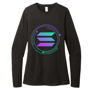 Solana Crypto Coin Currency Womens CVC Long Sleeve Shirt