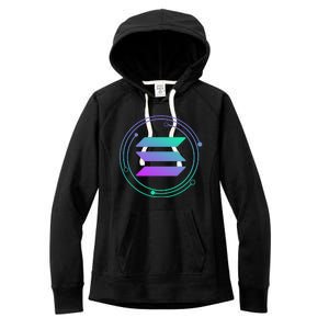 Solana Crypto Coin Currency Women's Fleece Hoodie