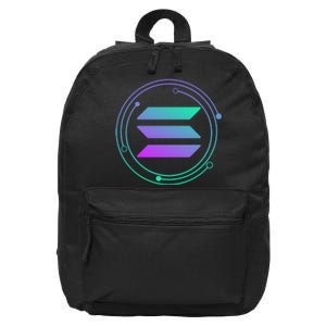 Solana Crypto Coin Currency 16 in Basic Backpack