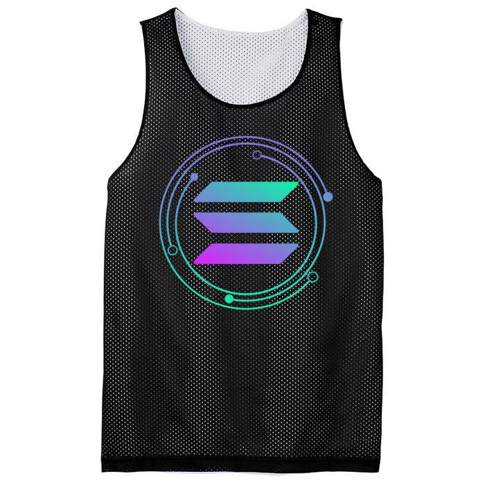 Solana Crypto Coin Currency Mesh Reversible Basketball Jersey Tank