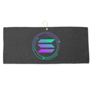 Solana Crypto Coin Currency Large Microfiber Waffle Golf Towel