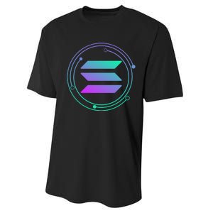 Solana Crypto Coin Currency Performance Sprint T-Shirt