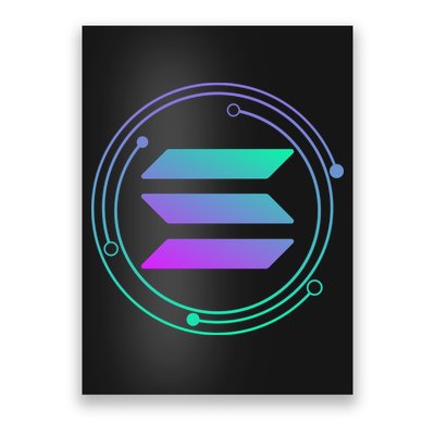 Solana Crypto Coin Currency Poster