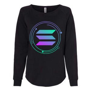 Solana Crypto Coin Currency Womens California Wash Sweatshirt