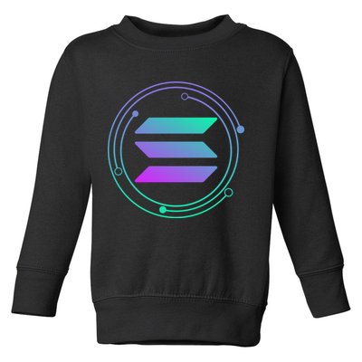 Solana Crypto Coin Currency Toddler Sweatshirt