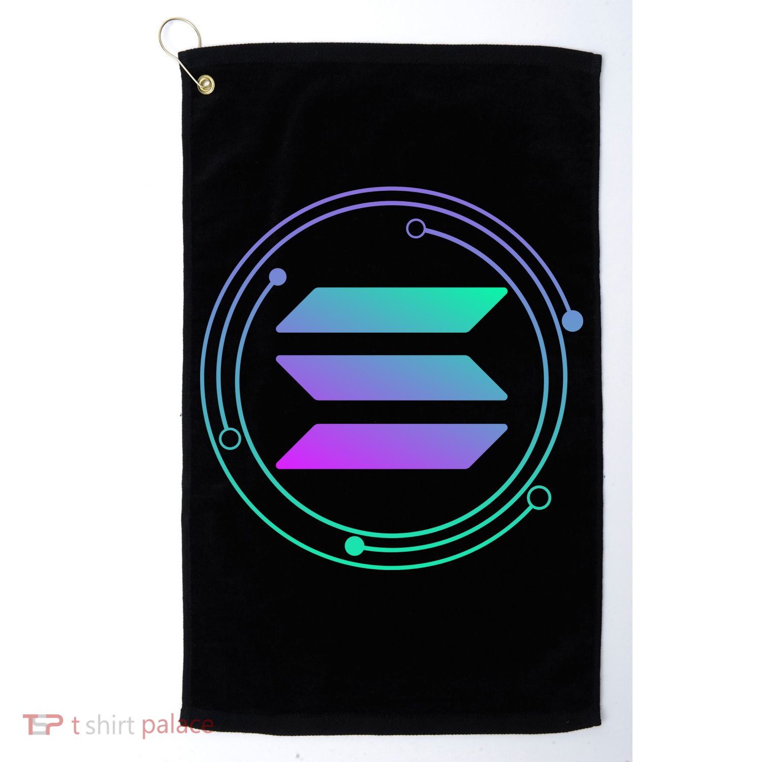 Solana Crypto Coin Currency Golf Towel