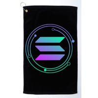 Solana Crypto Coin Currency Golf Towel