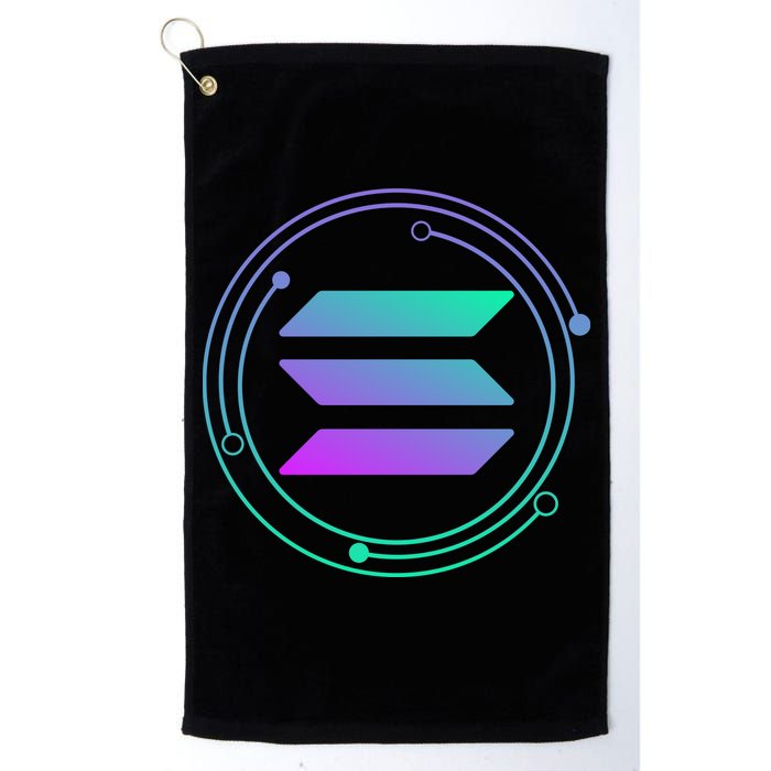 Solana Crypto Coin Currency Golf Towel