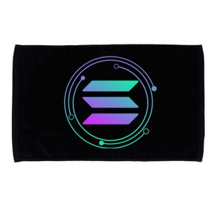 Solana Crypto Coin Currency Microfiber Hand Towel