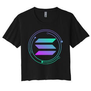 Solana Crypto Coin Currency Women's Crop Top Tee