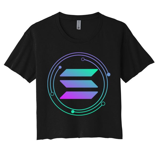 Solana Crypto Coin Currency Crop Top