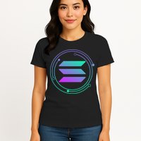 Solana Crypto Coin Currency Womens T-Shirt
