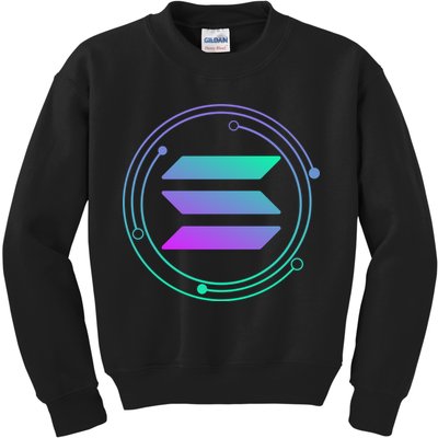 Solana Crypto Coin Currency Kids Sweatshirt