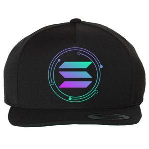 Solana Crypto Coin Currency Wool Snapback Cap