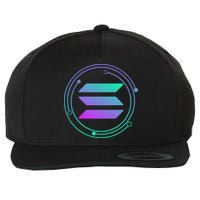 Solana Crypto Coin Currency Wool Snapback Cap