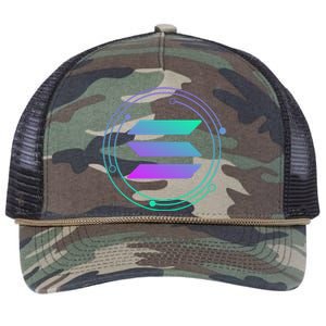 Solana Crypto Coin Currency Retro Rope Trucker Hat Cap