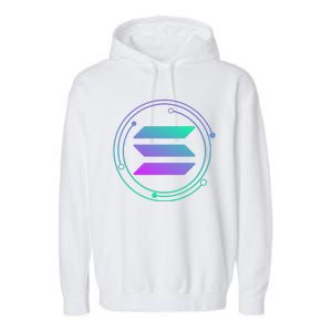 Solana Crypto Coin Currency Garment-Dyed Fleece Hoodie