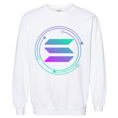Solana Crypto Coin Currency Garment-Dyed Sweatshirt