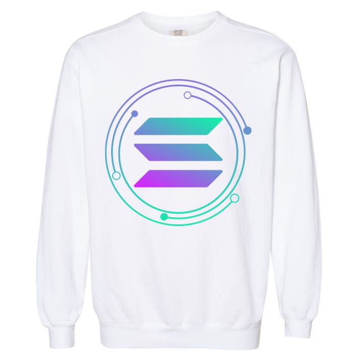 Solana Crypto Coin Currency Garment-Dyed Sweatshirt