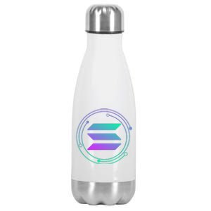 Solana Crypto Coin Currency Stainless Steel Insulated Water Bottle