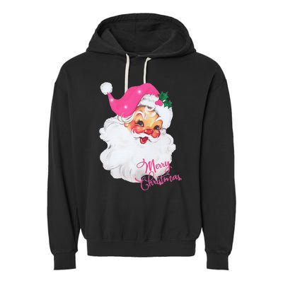 Santa Claus Christmas Design Garment-Dyed Fleece Hoodie