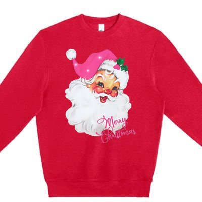 Santa Claus Christmas Design Premium Crewneck Sweatshirt