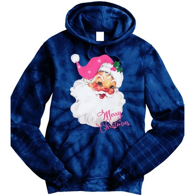 Santa Claus Christmas Design Tie Dye Hoodie