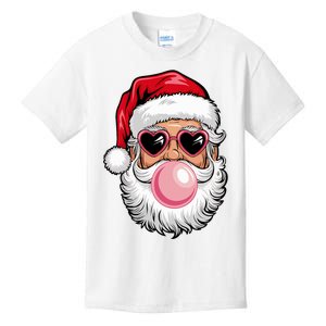 Santa Claus Christmas Women Santa Blowing Bubble Kids T-Shirt