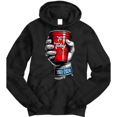 Solo Cup Cheers To Toby Red Solo Cup Tie Dye Hoodie