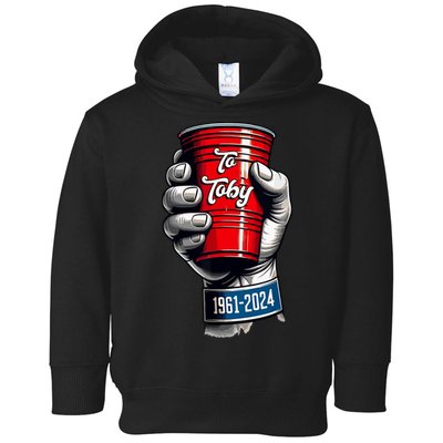 Solo Cup Cheers To Toby Red Solo Cup Toddler Hoodie